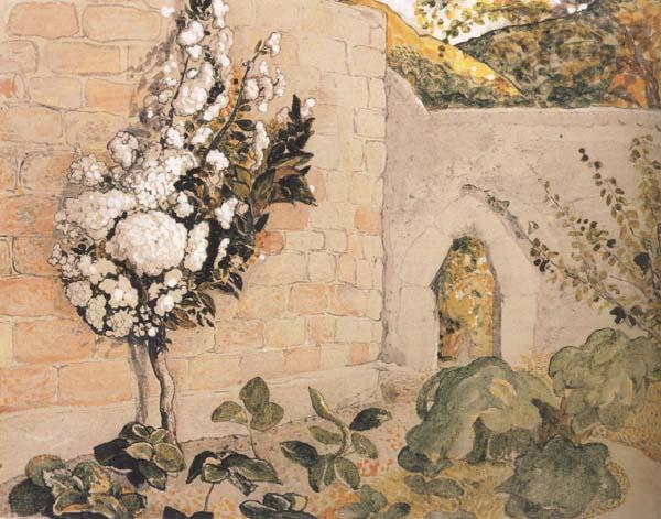 Samuel Palmer Pear Tree in a Walled Garden Germany oil painting art